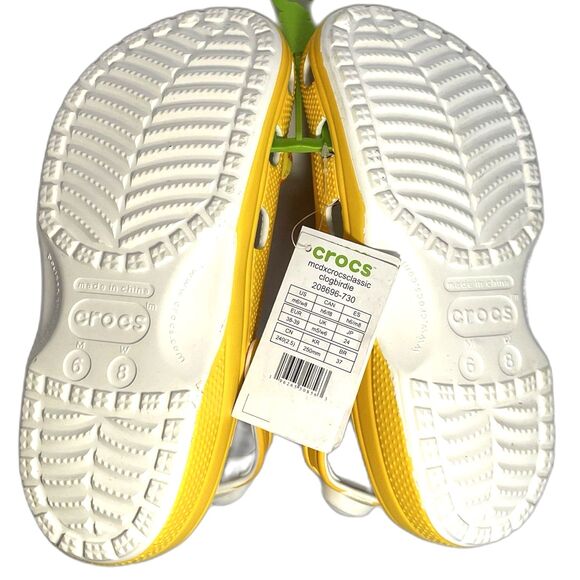 Crocs Mcdonald's Shoes Birdie Clogs Yellow M-6/W-8 collectors edition rare NEW - Picture 16 of 16
